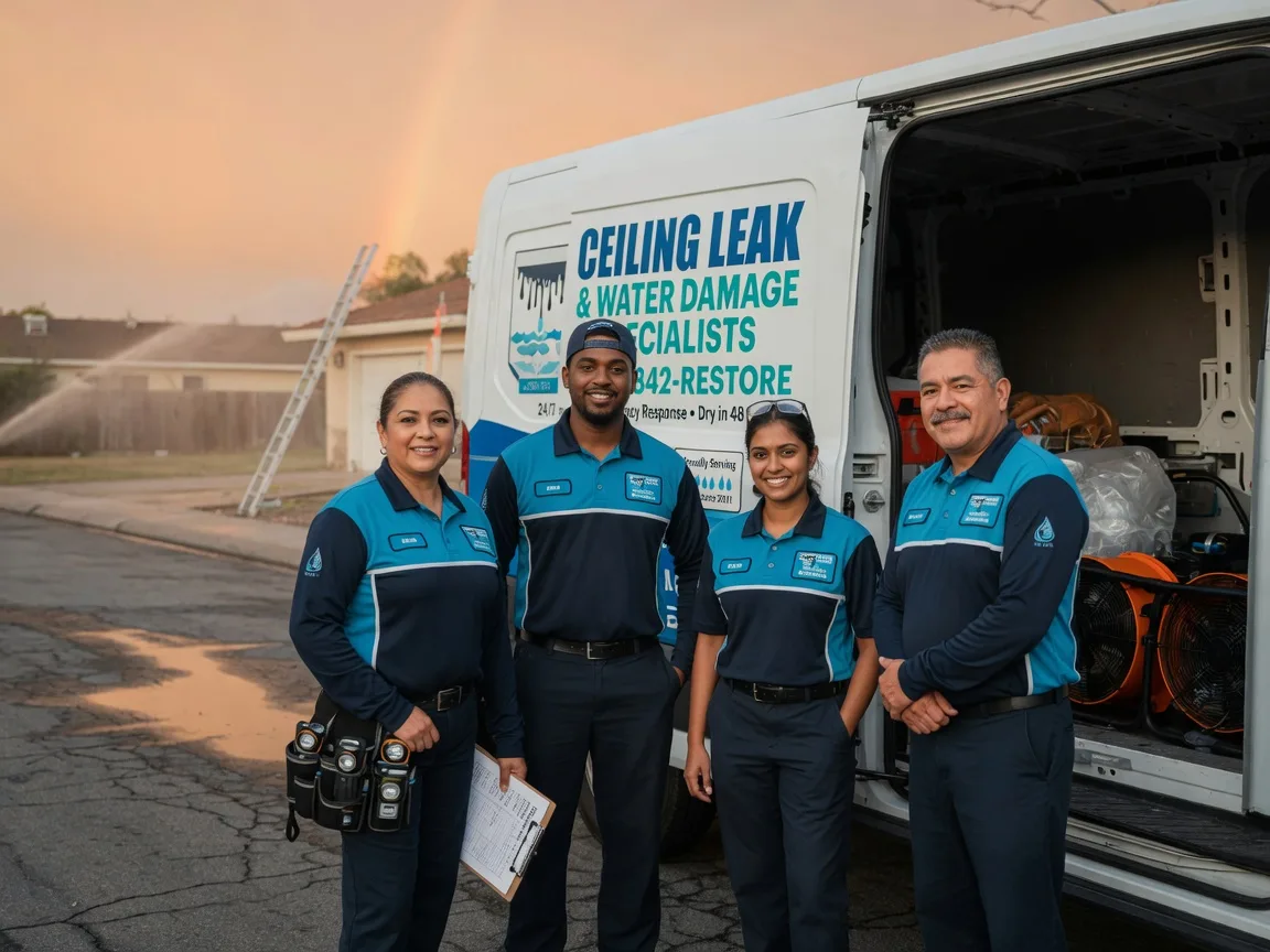 Ceiling Leak Cleanup company in Caroline, WI