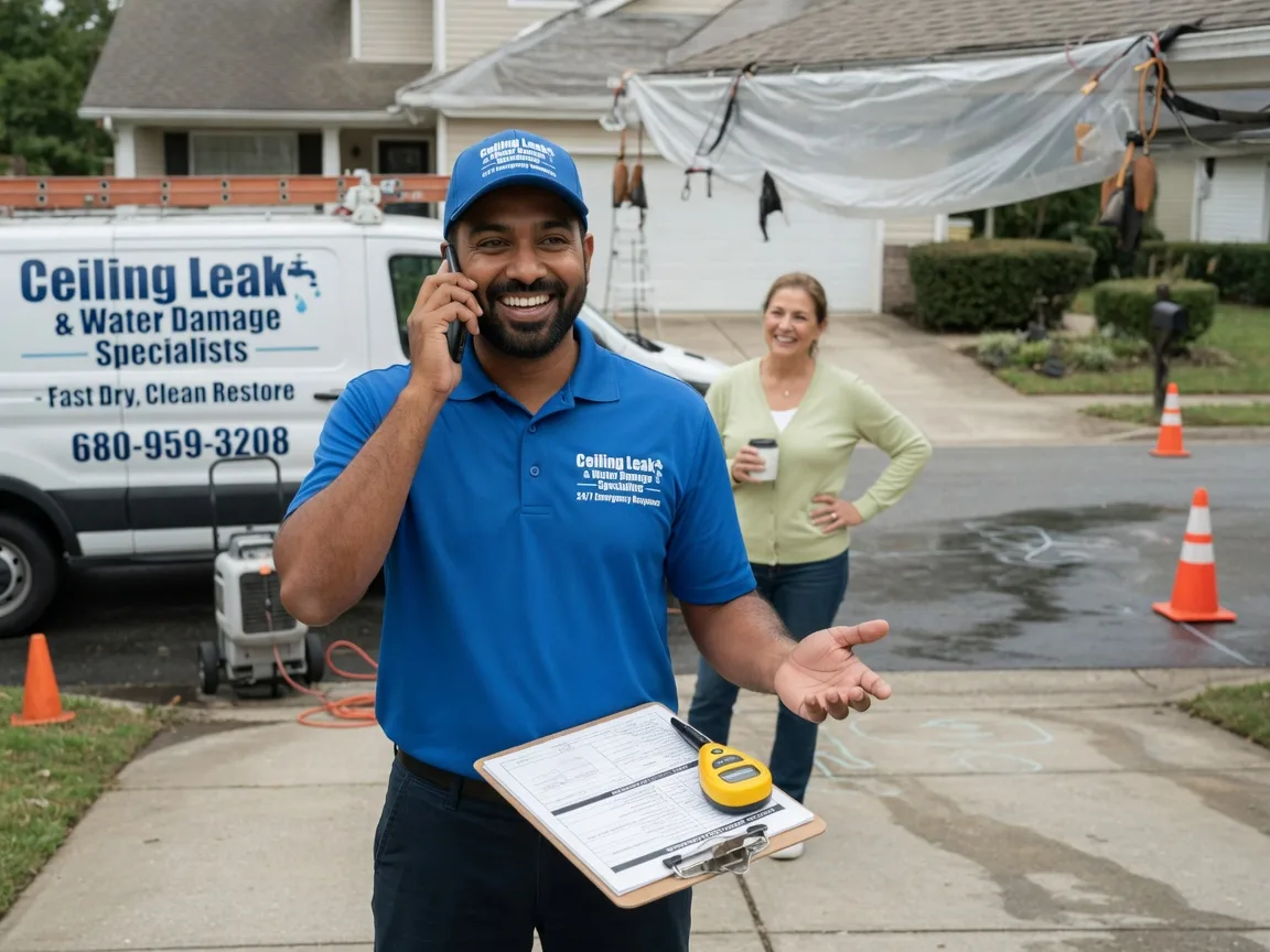 Ceiling Leak Cleanup Caroline, WI FAQs